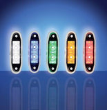 Boreman Easy Fit 2LED Bar or Surface Marker Lamp, Available in Amber / Blue / Clear / Green or Red