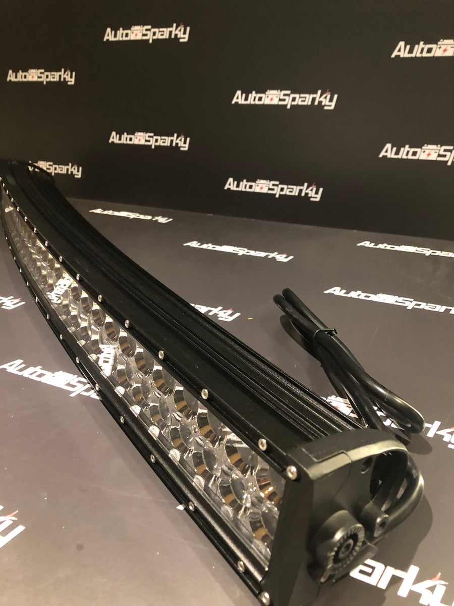 34 LED Global 180Watt 14400Lumen Curved Light Bar – Auto Sparky