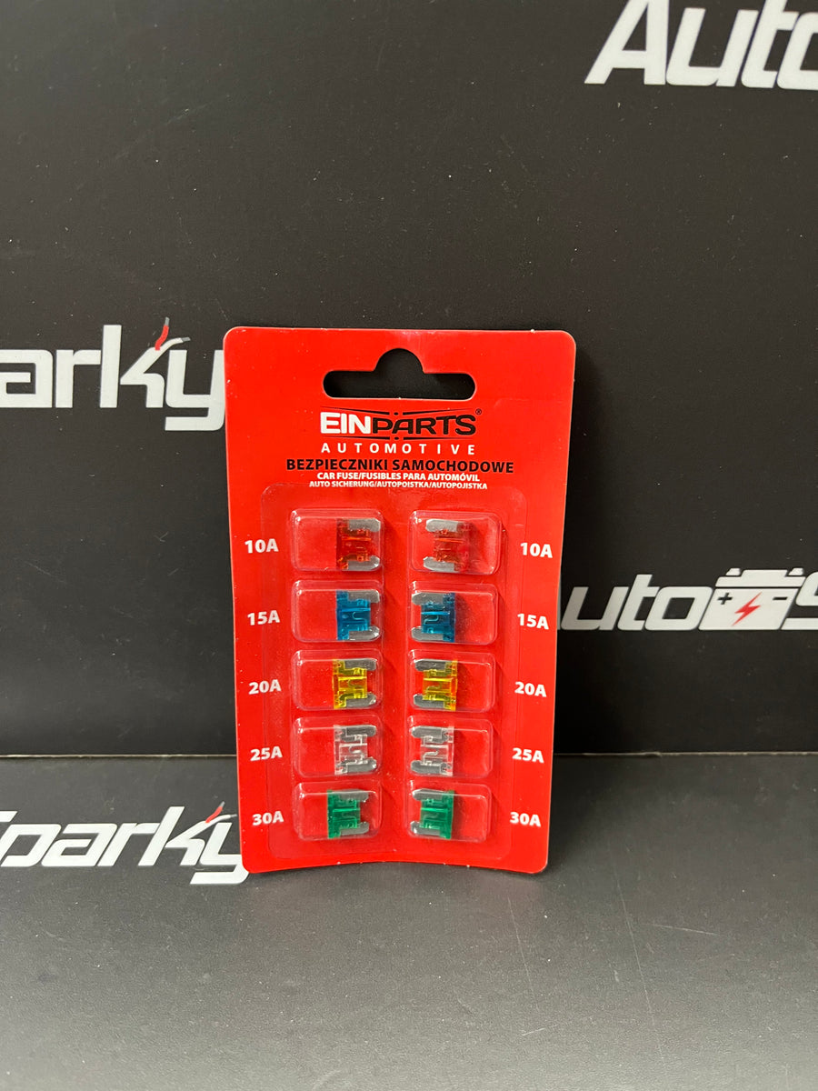 10pcs Micro Fuse Set Auto Sparky