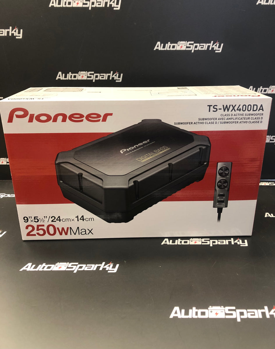 Pioneer TS-WX400DA 250Watt Compact Active Subwoofer (Under Seat or Boo –  Auto Sparky