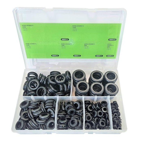 Assorted Automotive Wiring Grommet Kit - 280 Pieces - Durite