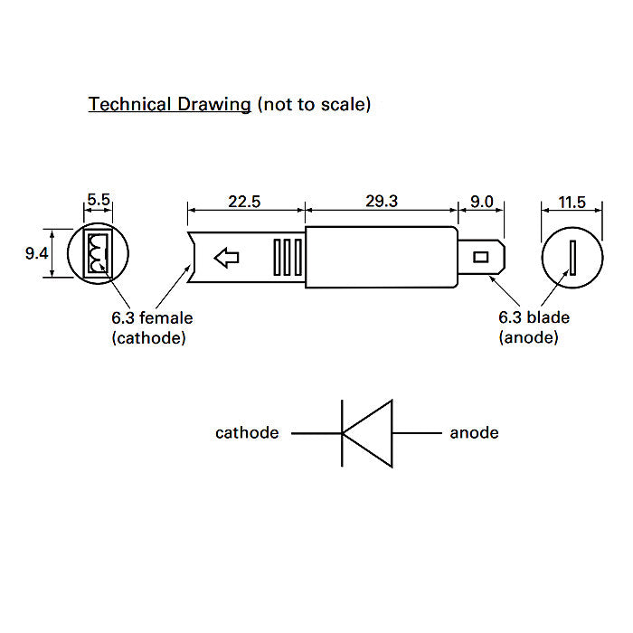Universal in-line diode - 10 amp 50 volt - 10 Pack - Durite – Auto Sparky