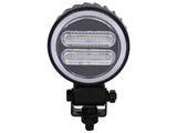 FlexiGlow Round LED Work Light with Multi-Coloured Parking Light - Amber, Blue, Green, Red or Purple