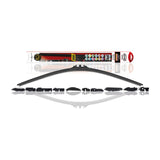 Heyner Wiper Kit - Super Flat Premium - Includes Adapters for 99% of Vehicles - Available Sizes from 14" to 28"