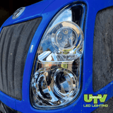 New Holland LED Headlight Set with Halo DRL - T5, T5000, T6, T6000 TSA TLA TVT T7500 - UTV Products