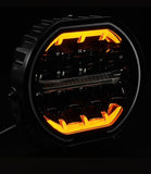 PowerLux7 - 7" Driving Light 7800Lumens - Amber or White DRL - Amber Strobe - Dual Power Mode