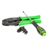 Ratchet Crimper with 4 Interchangeable Jams