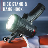 Coast Long Shot - 1/4 Mile Long Range Rechargeable Spotlight - 2500Lumens