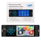 4" Touch Screen Carplay Bluetooth Radio - Short Chassis (Tractors, Cars, Vans, etc.) 12v - 1 Din