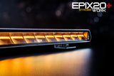 Epix20+ LED Work Lightbar with Strobe - 20" 180Watt 15'500Lumen Wide Beam - Amber or Red DRL - LEDSON