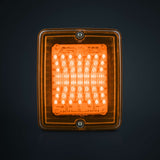 Strands IZE Rectangular Amber Indicator LED Light for Trucks - 24v