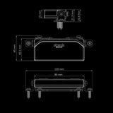 Strands Unity Ultra Flat Duo / Reverse & Strobe Light - Super Slim Credit Card Size!