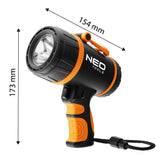 1000Lumen Rechargeable SearchLight - 350 Metre Beam Range