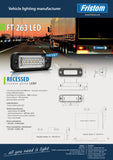 Recessed LED Number Plate Lamp