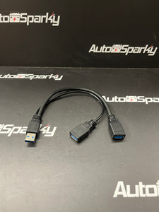 USB Splitter / Double Adapter (Ideal for Poppy Lights)