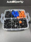 Universal Auto Clip Assortment Set with Removal Tools - 635 PCS