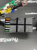 6 Way Relay & Fuse Box - Pre-Wired Waterproof - 12v - Relays & Fuses included