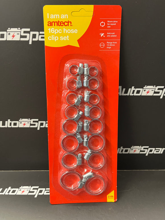 16pc Jubilee Clip / Hose Clip Set