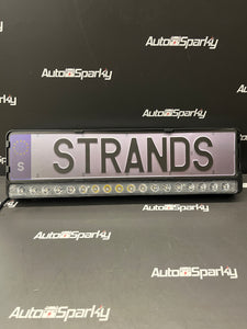 Strands Nuuk E-Line Number Plate Holder with built in LED Light Bar 7800Lumen