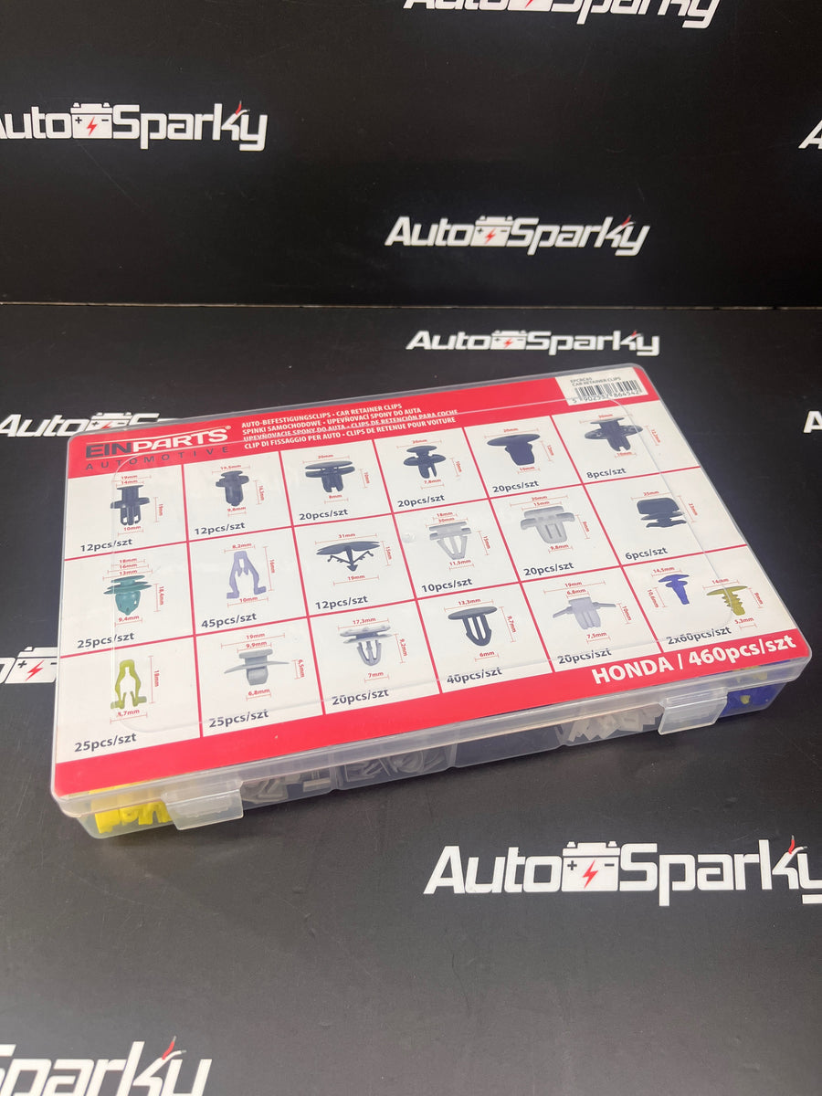 Honda Razor Clips Honda Car Clip Assortment Set - 460 pcs - 18 Types of Clips/Pins – Auto ...