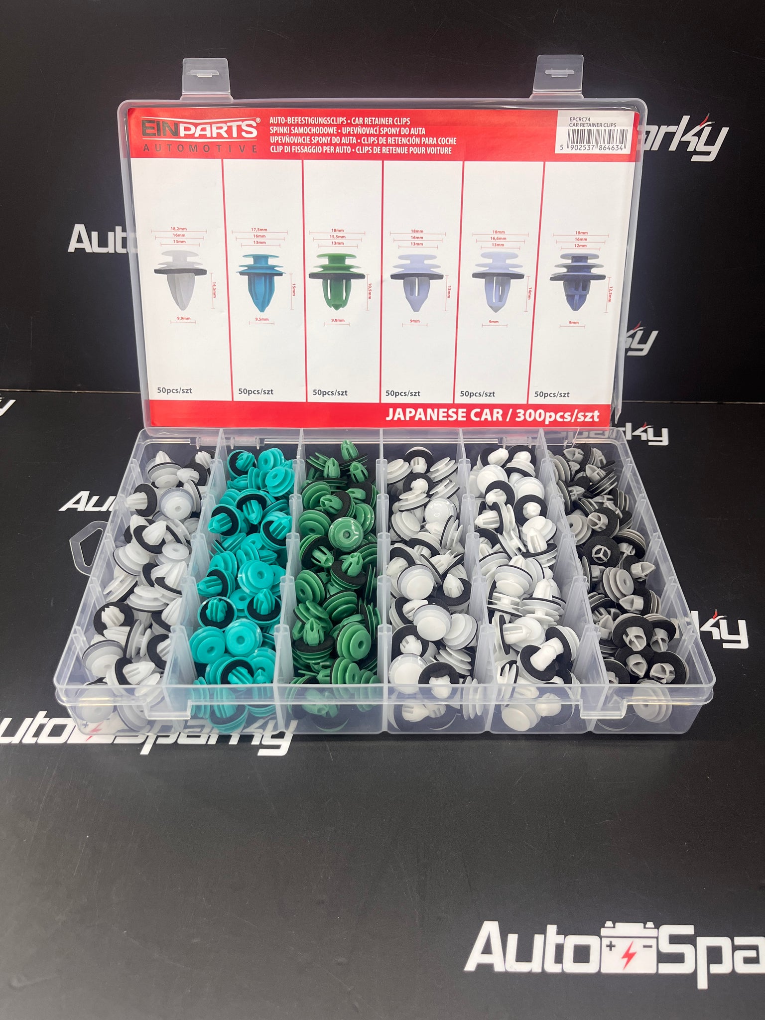 Car Clips Set Japanese Car Clip Assortment Set - 300 PCS – Auto Sparky