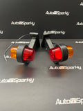 Old Skool Retro Style LED Long 90 Degree Stalk Markers (Pair) - Available in Red/White, Red/Amber, Amber/Amber