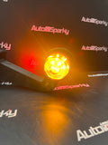 Old Skool Retro Style LED Long 90 Degree Stalk Markers (Pair) - Available in Red/White, Red/Amber, Amber/Amber