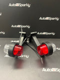 Old Skool Retro Style LED Long 90 Degree Stalk Markers (Pair) - Available in Red/White, Red/Amber, Amber/Amber