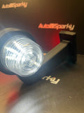 Old Skool Retro Style LED Long 90 Degree Stalk Markers (Pair) - Available in Red/White, Red/Amber, Amber/Amber