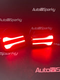 Neon Effect Super Compact Tail Light Set (120mm x 70mm) Sold as pair