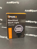 FlexiGlow Round LED Work Light with Multi-Coloured Parking Light - Amber, Blue, Green, Red or Purple