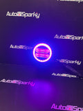 FlexiGlow Round LED Work Light with Multi-Coloured Parking Light - Amber, Blue, Green, Red or Purple