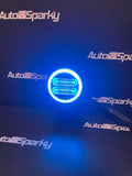 FlexiGlow Round LED Work Light with Multi-Coloured Parking Light - Amber, Blue, Green, Red or Purple