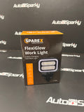 FlexiGlow Square LED Work Light with Multi-Coloured Parking Light - Amber, Blue, Green, Red or Purple