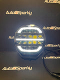 7" OZZ XR2 P7 Driving Light - Dynamic Start - White or Amber Position Light