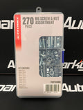 M6 Bolt, Nut & Washer Assortment - 270 Pieces