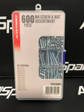 M4 Bolt / Screw, Nut & Washer Assortment - 600 Pieces