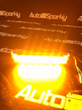 SuperSlim Grille Strobe - 6LED - Top & Back Mounting Brackets - Available on Amber, Blue, Green, Red & White