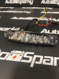 6LED Ultra Slim Warning Strobe - 26 Flash Patterns - Available in Amber, Blue, Green, Red or White