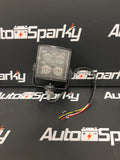 Heavy Duty Square Warning Light / Strobe - Adjustable Bracket - Amber or Red