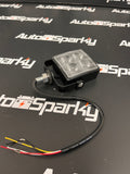 Heavy Duty Square Warning Light / Strobe - Adjustable Bracket - Amber or Red
