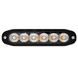 Dual Colour 6LED Ultra Slim Warning Strobe - 26 Flash Patterns - Available in Amber/White or Amber Red
