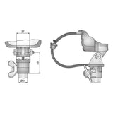 Work Light Stand for Beacon Pole - Mount Any Work Light On Beacon Pole