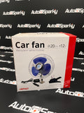 8" Clamp On or Bolt On Oscillating Cab Fan - Lighter Plug 12v or 24v