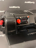 Battery Box / Battery Holder - with 2x USB, 1x 12V socket & Voltmeter