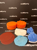 Corless Machine Polisher Kit - x2 Batteries - x16 Pads