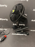 6" Clamp On Cab Fan - 12v - Lighter Plug