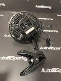 6" Clamp On Cab Fan - 12v - Lighter Plug