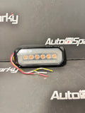 White Halo Marker Light with Amber LED Strobe - IP68 - 12-24V - ECE - R65 - TRALERT