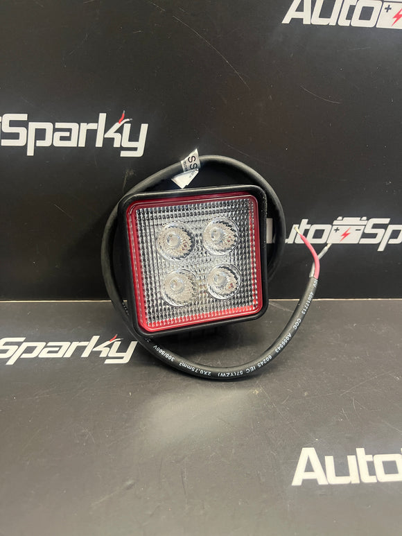 Red LED Flood Beam Work Lamp 12/24v - Durite